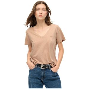 Superdry Studios Slub Embroidered Vee Kurzarm-t-shirt