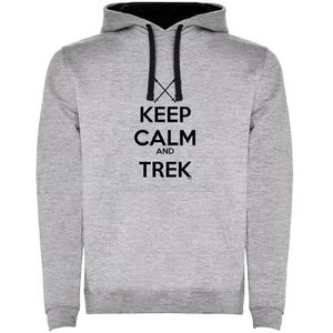 Kruskis Keep Calm And Trek Two-colour Kapuzenpullover
