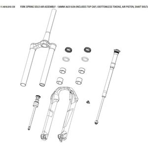 Rockshox Revelation A1-a4 Solo Air Federgabel