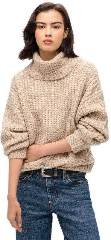Superdry Brushed Rib Slouch Nk Rollkragenpullover