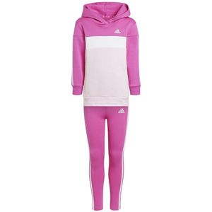 Adidas Tiberio 3 Fleece-trainingsanzug Mit Streifen Und Farbblöcken