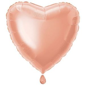 Rose Gold Herz Folienballon 18", verpackt