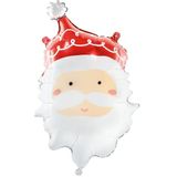 Heliumballon Weihnachtsmann leer 70cm