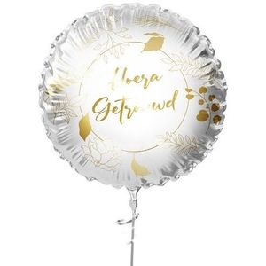 Hochzeits Helium Ballon Leer Hurra Verheiratet 45cm