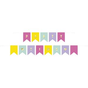 Bunte Girlande Party Time Diy 2.13m