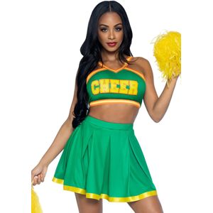 Cheerleader Anzug Grün Damen Leg Avenue