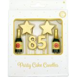 Kerzen 85 Jahre Champagner 17,5cm