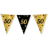 Flaggenleine 50 Jahre Gold Schwarz 10m