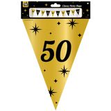 Flaggenleine 50 Jahre Gold Schwarz 10m