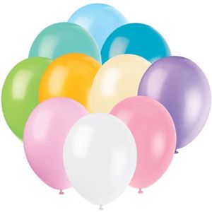 12" Premium-Latex-Ballons, 10 Stück - Pastellfarben sortiert