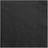 Schwarze Servietten 33cm 20Stück