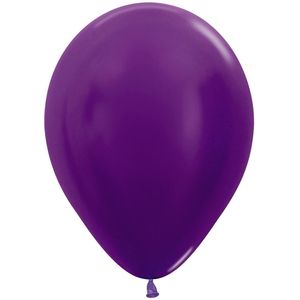 Ballons Metallic Violett 30cm 50Stk