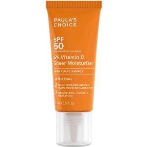 Paula's Choice - C+ 5% Vitamin C Sheer - Dagcrème - 15 Ml - SPF 50 - Huidveroudering