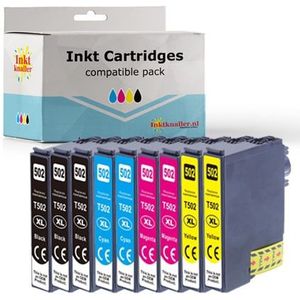 Huismerk Epson 502XL Duo pack - 9 cartridges