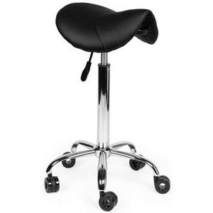 Zadelkruk - Zwart - Hoge Uitvoering - Verstelbare Zithoogte 70 t/m 84 cm