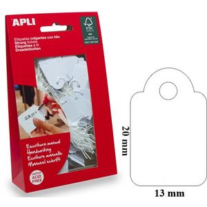 Apli draadetiketten ft 13 x 20 mm (b x h) (7008), etui van 200 stuks