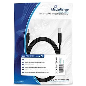 MediaRange USB 2.0-printer kabel, connector A / B, 3.0m, zwart