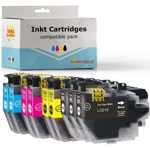 Huismerk voor Brother LC3219 DUO pack - 9 cartridges - inktknaller