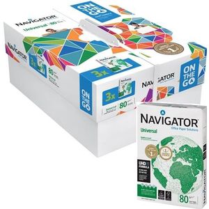 Navigator On The Go printpapier ft A4, 80 g, 3 pak van 500 vel