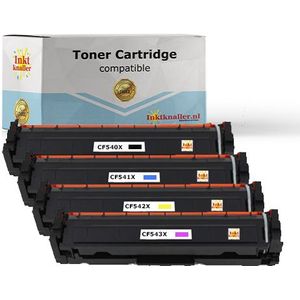 Huismerk vervangt HP CF540X - 541X-542X-543X toner set