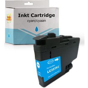 Huismerk voor Brother LC3239 cyaan inkt cartridge - inktknaller