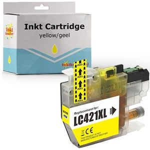 Huismerk voor Brother LC-421XLY inktcartridge geel 500 pagina's