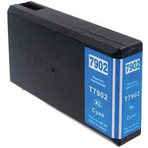 Huismerk Epson T7902 inkt cartridge cyaan