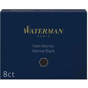 Waterman inktpatronen Standard zwart, pak van 8 stuks