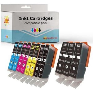 Huismerk Canon PGi-520 - CLi-521 Duo pack - 11 cartridges