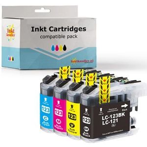 Huismerk voor Brother LC-123 Multipack 4 cartridges