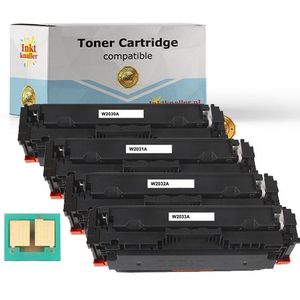Huismerk vervangt HP 415A toner set bkcmy MET chip