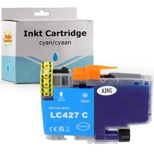 Huismerk voor Brother LC-427C cyaan inkt cartridge 16ml.
