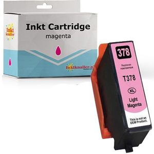 Huismerk Epson T3786 - 378 cartridge licht magenta