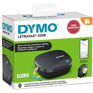 DYMO LetraTag 200B Bluetooth Etikettenprinter - Aktie pakket met 1 tape