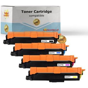Huismerk vervangt TN-243 (TN247) voor Brother BK-C-M-Y tonerset
