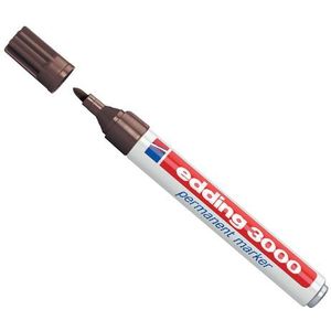 Edding permanent marker donkerbruin 3000 rond