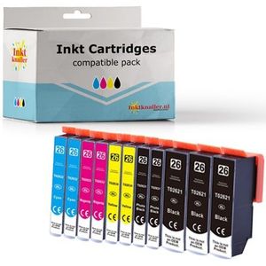 Huismerk Epson T2636 (26XL) DUO pack - 11 cartridges