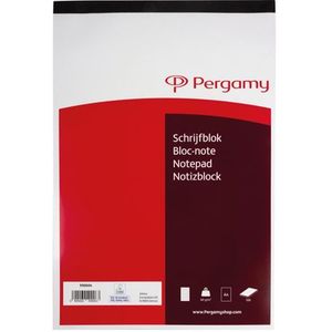 Pergamy schrijfblok, 60 g/m², ft A4, 100 vel, gelijnd