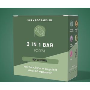 3-in-1 Bar Forest - Mild & zacht - Curly Girl Friendly - Shampoobars.nl - Curly Girl Friendly - Mild & zacht - Shampoobars.nl - Curly Girl Friendly -