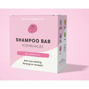 Shampoo Bar Rozenblaadjes | Geschikt voor normaal tot droog haar | Anti-roos | 80 wasbeurten | 60 gram