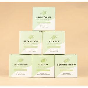 Shampoo, Body, Body Oil, Conditioner, Face & Shaving Bar Aloë Vera
