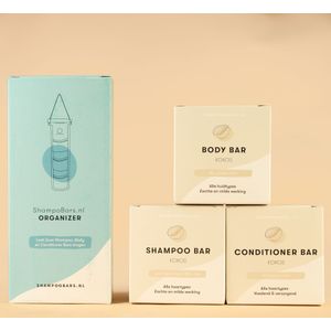Shampoo, Body & Conditioner Bar Kokos+ Bar Organizer