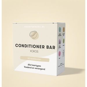 Conditioner Bar Kokos - Voedend & Verzorgend - Met extra proteïne - Curly Girl Friendly - Mild & zacht - Shampoobars.nl - Curly Girl Friendly - Mild &