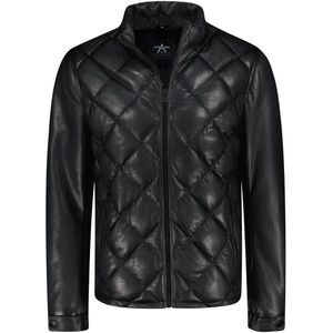 Brando Leather Puffer Jacket