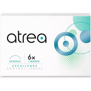 Atrea Excellence 1 Month Spheric 6 pack (-0.50), 30 days, Contactlenzen, Menicon