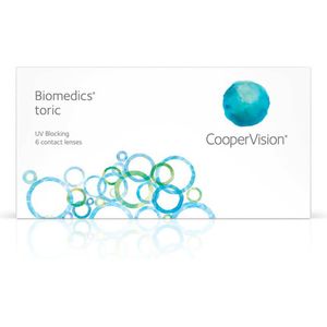 Biomedics Toric UV 6 pack (+1.00), Maandlenzen, Contactlenzen, met UV bescherming, CooperVision