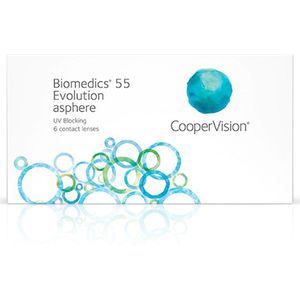 -4.00 - Biomedics® 55 evolution - 6 pack - Maandlenzen - BC 8.60 - Contactlenzen
