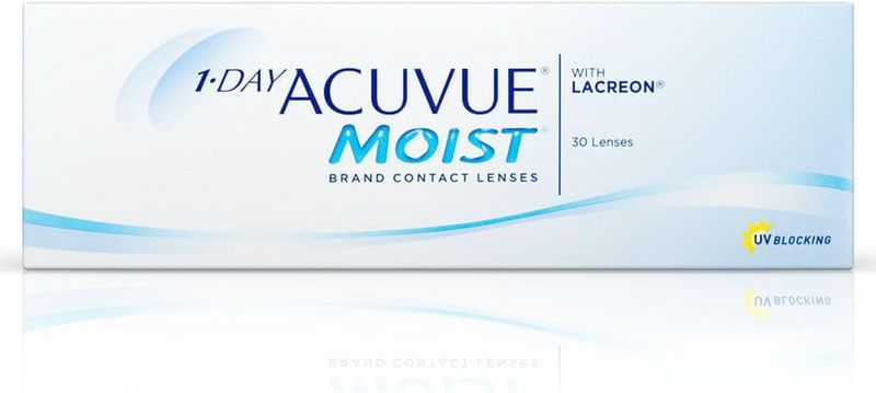1-Day Acuvue Moist 90 pack (+1.25), Daglenzen, Contactlenzen, Johnson & Johnson