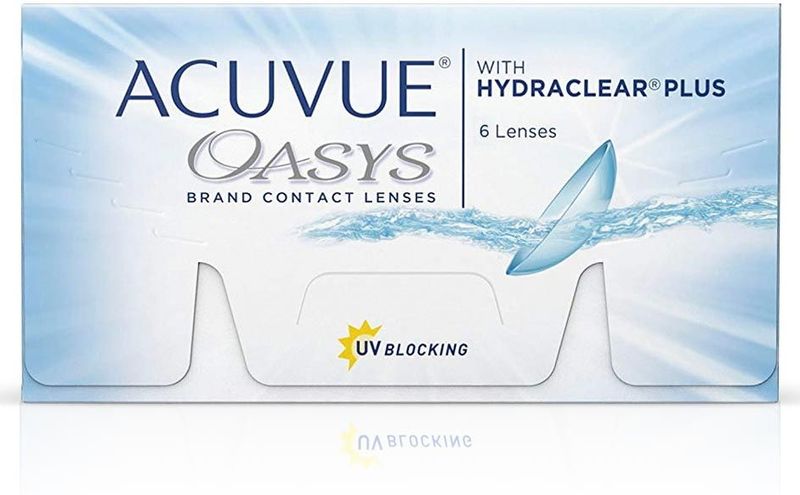 -5.50 - ACUVUE® OASYS with HYDRACLEAR® PLUS - 6 pack - Weeklenzen - BC 8.40 - Contactlenzen