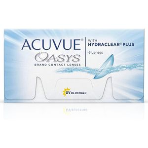 +2.50 - ACUVUE® OASYS with HYDRACLEAR® PLUS - 6 pack - Weeklenzen - BC 8.40 - Contactlenzen